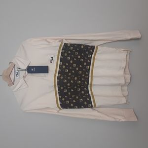 Fila for Urban Outfitters long sleeve polo/rugby style shirt S